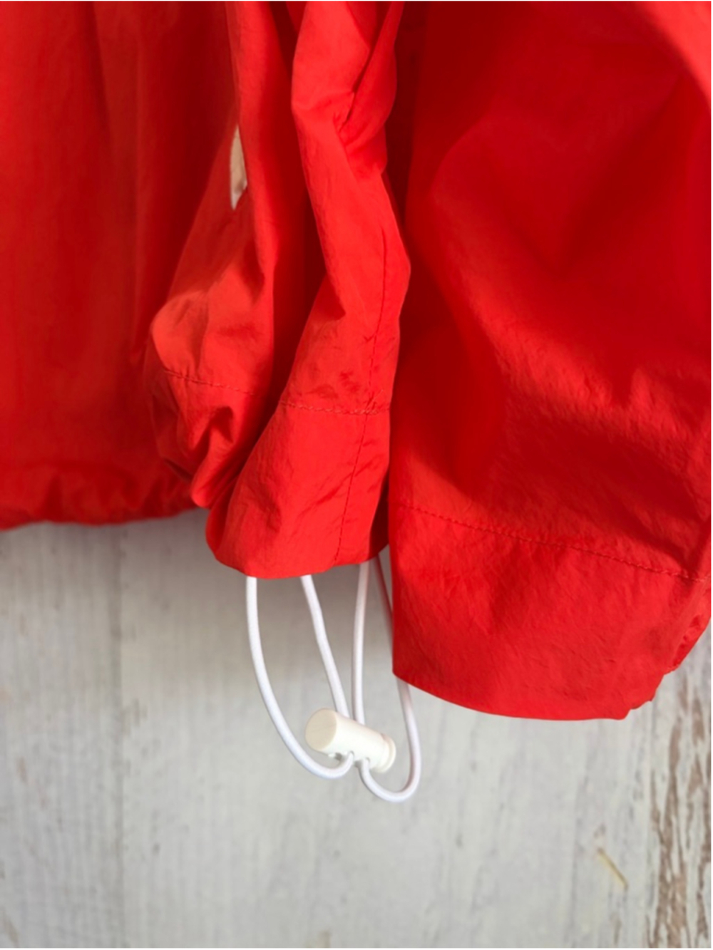 Women's Rag & Bone Orange Nylon Hooded Jacket L - Picture 4 of 9